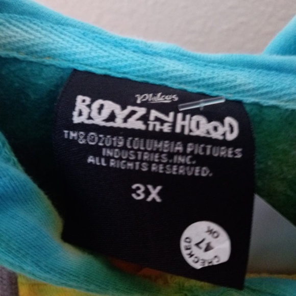 Boyz N The Hood Crop Tie Dye Hoodie Official Merch - Picture 4 of 7